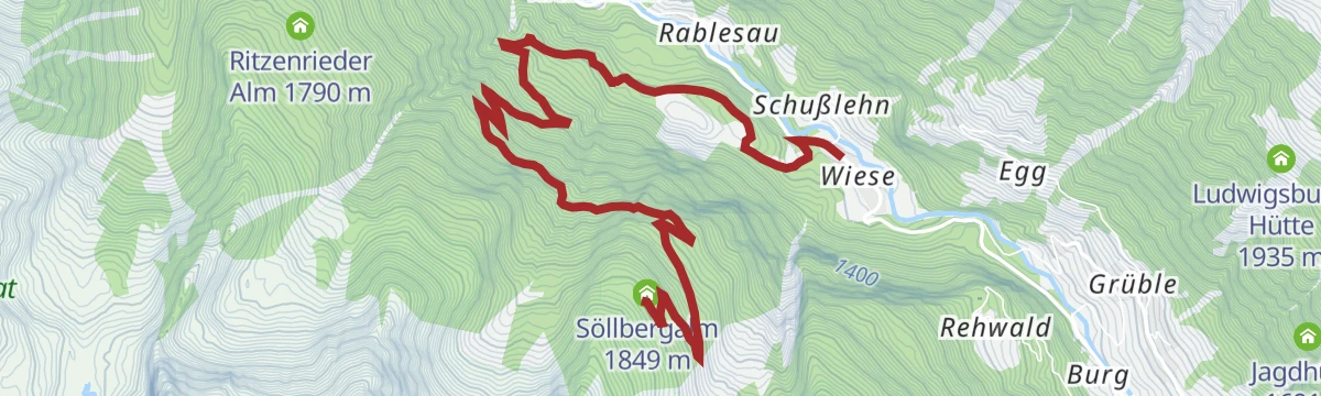 Route map: 688 | Söllbergalm